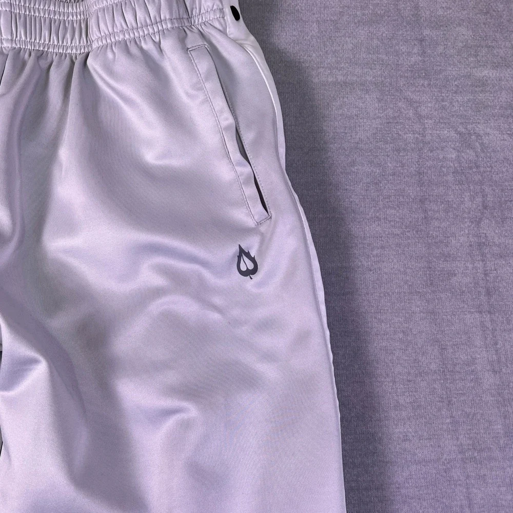 Baleaf Tear Away Snap Button  Track Pants Mens Large Light Gray Polyester